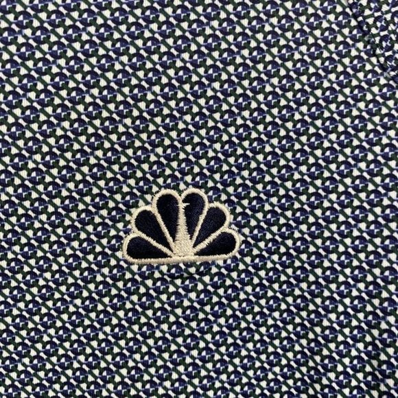 Peter Millar NBC Logo Blue White Ladies Golf Quarter‎ Zip Pullover Size M - Picture 3 of 9